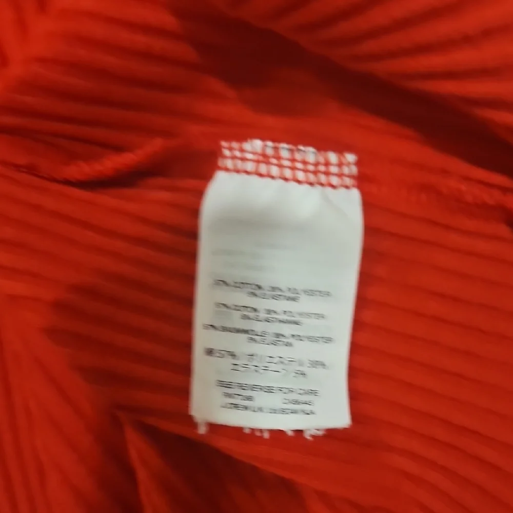 J.Crew Belvedere Ribbed Bell Sleeve Top XL Extra Large Bright Cherry Red Blouse